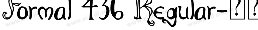 Formal 436 Regular字体转换